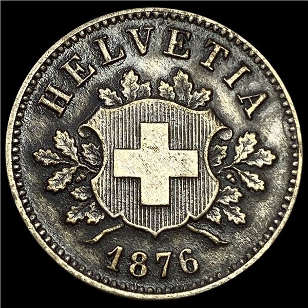 1876 Switzerland Billon 10 Rappen