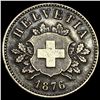 Image 1 : 1876 Switzerland Billon 10 Rappen