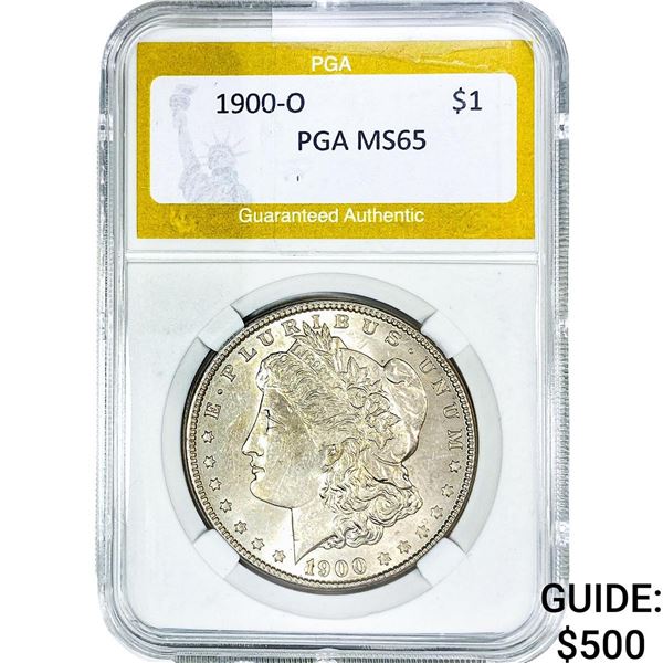 1900-O Morgan Silver Dollar PGA MS65