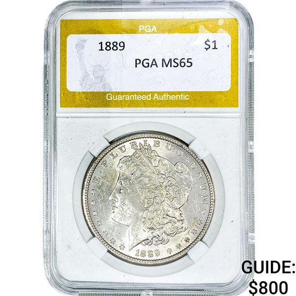 1889 Morgan Silver Dollar PGA MS65
