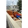 Image 12 : 15ft Fiber Glass Steury Boat, Johnson 70 Motor. With Trailer. Approx 1970's. 