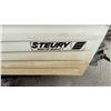 Image 3 : 15ft Fiber Glass Steury Boat, Johnson 70 Motor. With Trailer. Approx 1970's. 
