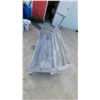 Image 3 : Rustic Handmade Reclaimed Wood Outdoor Bench with Distressed Gray Paint Finish 78 " Wide