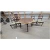 Image 1 : Round Wood Dining Table 30" Hgt.