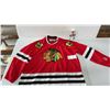 Image 1 : Vintage KOHO Chicago Blackhawks Men's Large Hockey Jersey and Denis Savard Bobblehead