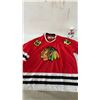 Image 2 : Vintage KOHO Chicago Blackhawks Men's Large Hockey Jersey and Denis Savard Bobblehead