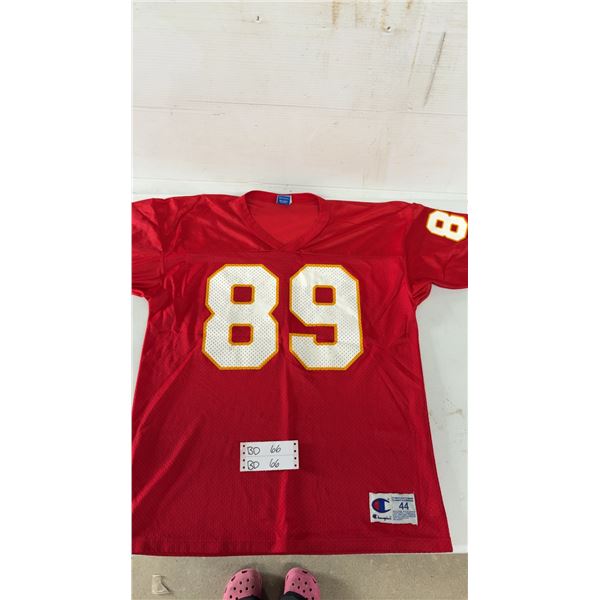 Vintage Champion NFL Kansas City Chiefs Men's Size 44 Large Jersey #89