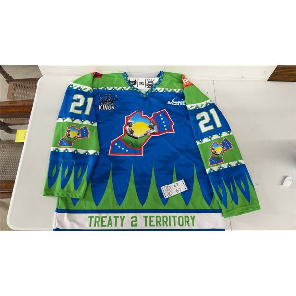 First Nations Dauphin Kings MJHL Game-Worn Hockey Jersey, Treaty 2 and Metis