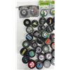 Image 2 : Vintage Hockey Puck Lot: Winnipeg Jets, Ninja Turtles, New Jersey Devils, Team Canada and More