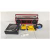 Image 1 : Vintage Retro Electronics Lot: Red Boombox, Sony Walkman, Walkman in Box, and More, Untested