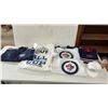 Image 1 : Winnipeg Jets Lot: Byfuglien Child's Jersey, Men's L and XL Hoodies, Hats, 2x Small Reebok Jersey