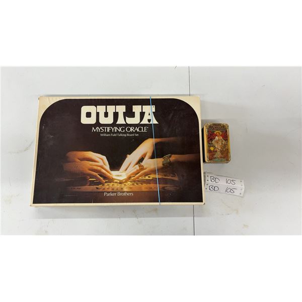 Vintage Parker Brothers Ouija Board in Box Plus Tarot Cards