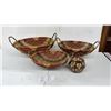 Image 1 : 3 Vintage Hand Woven Nesting Gathering Baskets, Largest 15" Across, and More
