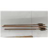 Image 3 : Vintage First Nations Bow and Arrows with Buckskin Quiver, 2 Arrows Have Stone Points