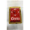 Image 2 : Vintage Coors Beer Light-Up Clock Sign, Light and Clock Works, 18 x 12"