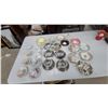 Image 1 : Assorted Vintage Teacups and Saucers, Glass, Porcelain, and Ceramic, Floral, Gilt, and More