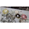 Image 2 : Assorted Vintage Teacups and Saucers, Glass, Porcelain, and Ceramic, Floral, Gilt, and More