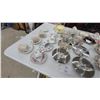 Image 5 : Assorted Vintage Teacups and Saucers, Glass, Porcelain, and Ceramic, Floral, Gilt, and More