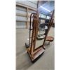 Image 5 : Wooden Cheval Mirror with Carved Shell Motif, Barley-Twist Posts, Shelf, and Drawer Mirror Size