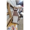 Image 5 : Handcrafted Wooden Dollhouse with Textured Roof, Balcony, Railing, and Side Ladder 29 x 25 x 16"