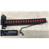 Image 2 : Black & Red Katana-Style Sword with Scabbard & Chain, Not Sharp