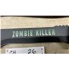 Image 3 : "Zombie Killer" Machete & Sheath, Green Handle, Black Blade, Lanyard
