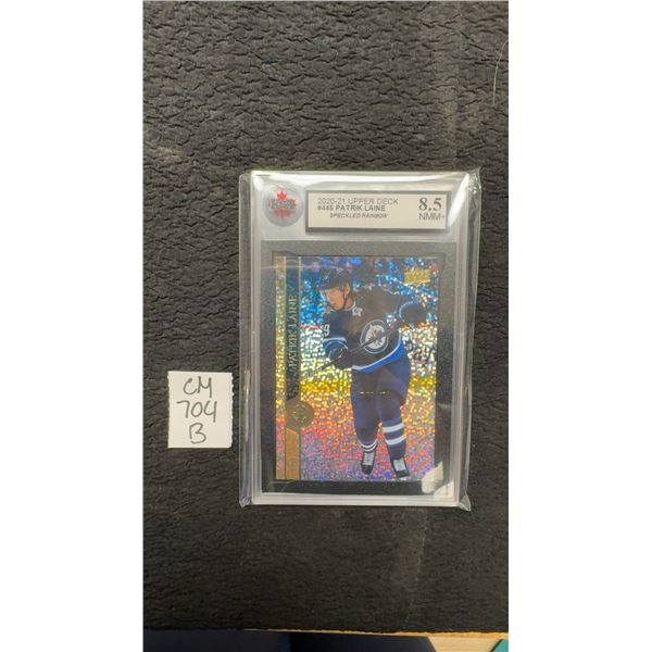 Graded Patrick Laine Speckled Rainbow Card