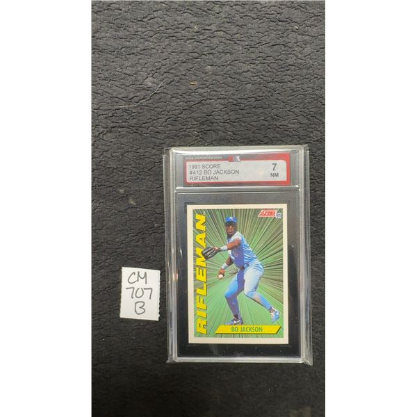 Graded Bo Jackson Baseball Card