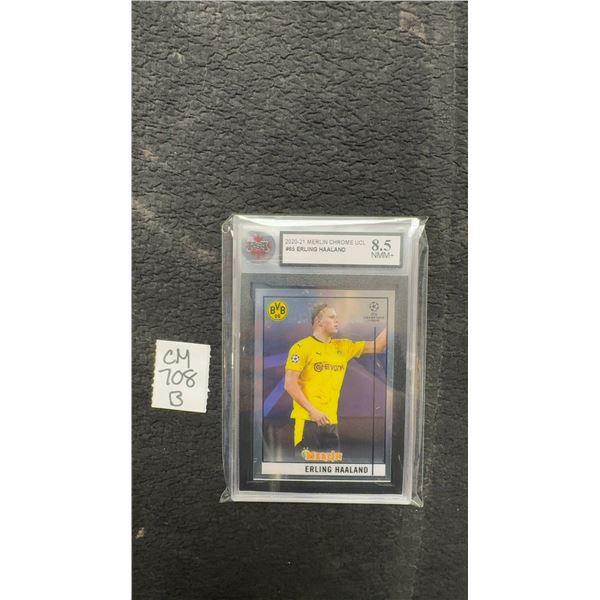 Graded Erling Haaland Soccer Card