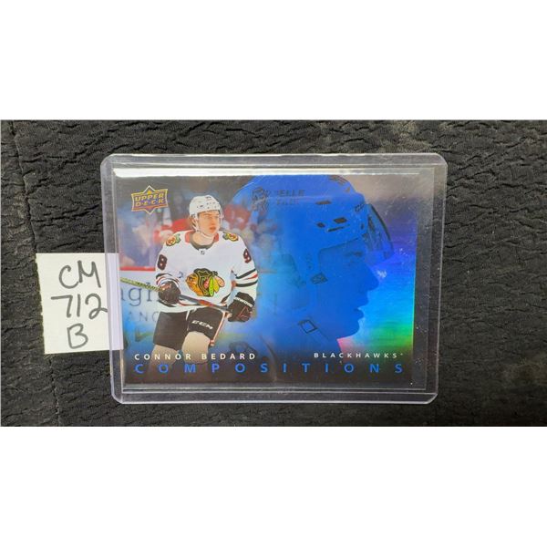 Connor Bedard Insert Chicago Black Hawks Card