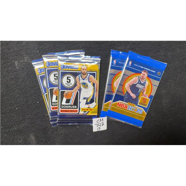 5 Sealed Basketball Packs