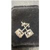 Image 4 : New 925S 2.0ct Each Moissanite Lab Diamond Stud Earrings, Sterling Silver, White Gold Overlay