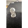 Image 5 : New 925S 2.0ct Each Moissanite Lab Diamond Stud Earrings, Sterling Silver, White Gold Overlay