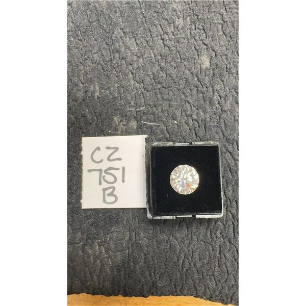 New 4.0 Carat Moissanite Lab Diamond, Round Brilliant Cut, GH, VVS1, With GRA Report, Retail $1015.
