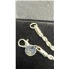 Image 5 : New 925 Sterling Silver 3.0mm Twisted Rope Necklace, 22.5" with White Gold Overlay