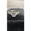 Image 2 : New 925S 1.0ct Simulated Diamond CZ Chanel Ring, Sterling Silver with White Gold Overlay