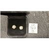 Image 1 : New 925S 1.0 Carat Simulated Diamond CZ Swirl Halo Stud Earrings, Sterling Silver, White Gold
