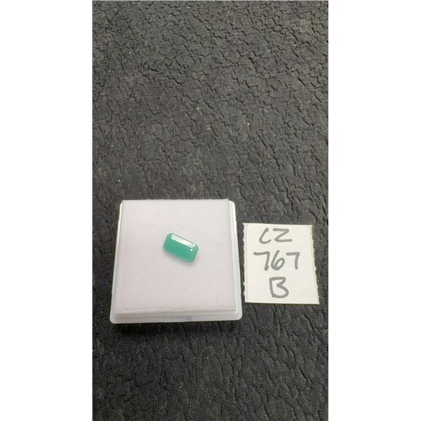 New 2.4 Carat Natural Untreated Emerald, Emerald Cut, 6.0 x 10.6 Millimeter, Retail $670