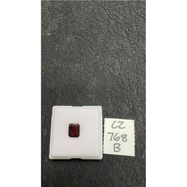 New 5.1ct Natural Untreated Garnet, Emerald Cut, 8.0mm X 10.0mm, Retail $430