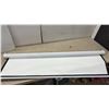 Image 3 : Manual Pull-Down Projection Screen with White Hexagonal Casing and Matte Viewing Surface, 62" Wide