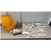 Image 1 : Vintage Stamp Collection with Modern Postage Stamp Album, Loose Stamps on Paper and More