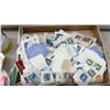 Image 2 : Vintage Stamp Collection with Modern Postage Stamp Album, Loose Stamps on Paper and More