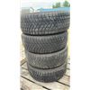 Image 6 : Four Michelin X-Ice Snow Suv Studless Winter Tires on 5 Lug Black Steel Rims, 225/65 R17
