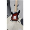 Image 6 : GWL Stratocaster-Style Electric Guitar, Sunburst, with Gig Bag, Stand, and Practice Amplifier