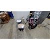 Image 1 : Ludwig 5-Piece Youths Acoustic Drum Set, Burgundy with Chrome Hardware, Cymbals Included