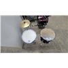Image 5 : Ludwig 5-Piece Youths Acoustic Drum Set, Burgundy with Chrome Hardware, Cymbals Included