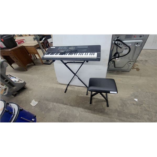 Casio CT-X700 Portable Electronic Keyboard with Stand, Bench, and Power Adapter