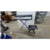 Image 1 : Casio CT-X700 Portable Electronic Keyboard with Stand, Bench, and Power Adapter