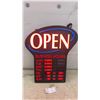 Image 1 : Newon 611S LED "Open" & Business Hours Sign, 12VDC 2.5A Input, For Indoor Use Only