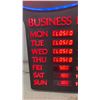 Image 2 : Newon 611S LED "Open" & Business Hours Sign, 12VDC 2.5A Input, For Indoor Use Only